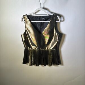 Gold, Kate Spade top, size 10, Pit to Pit 19.5